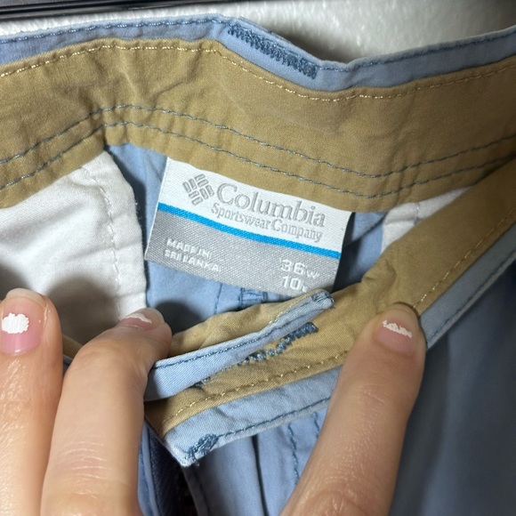 Columbia Men Light Blue Casual Chino‎ Shorts size 36. - Picture 3 of 8